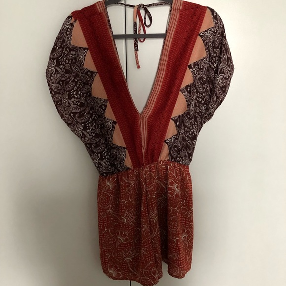 Charlotte Russe Dresses & Skirts - Deep V Romper Charolette Russe